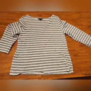 Jcrew Grey striped t-shirt  SZ XL